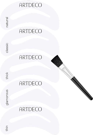 ArtDéco Augenbrauenschablone Eye Brow Stencils & Brush Applicator, 1 St 4 ArtDéco Augenbrauenschablone Eye Brow Stencils & Brush Applicator, 1 St – Bild 2