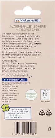 Augenbrauenschere Mit Bürstchen, 1 St 5 Augenbrauenschere Mit Bürstchen, 1 St – Bild 3
