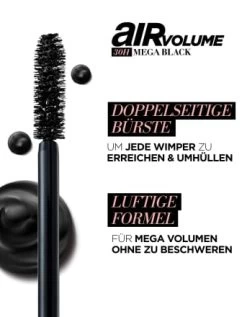 L’Oréal Paris Mascara Air Volume 30H Mega Black, 9,4 Ml 16 L’Oréal Paris Mascara Air Volume 30H Mega Black, 9,4 Ml -Make-up Foundation Verkäufe l oreal paris mascara air volume 30h mega black 4