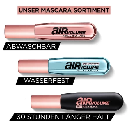 L’Oréal Paris Mascara Air Volume 30H Mega Black, 9,4 Ml 10 L’Oréal Paris Mascara Air Volume 30H Mega Black, 9,4 Ml – Bild 8