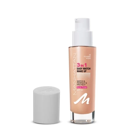 Foundation 3in1 Easy Match Classic Ivory 32, LSF 20, 30 Ml 5 Foundation 3in1 Easy Match Classic Ivory 32, LSF 20, 30 Ml – Bild 3