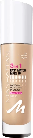 Foundation 3in1 Easy Match Classic Ivory 32, LSF 20, 30 Ml