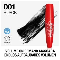 Mascara Eyemazing Volume On Demand 001 Black, 12 Ml -Make-up Foundation Verkäufe manhattan cosmetics mascara eyemazing volume on demand 001 black 12
