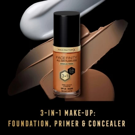 Max Factor Foundation Facefinity All Day Flawless LSF 20, 84 Soft Toffee, 30 Ml 9 Max Factor Foundation Facefinity All Day Flawless LSF 20, 84 Soft Toffee, 30 Ml – Bild 8