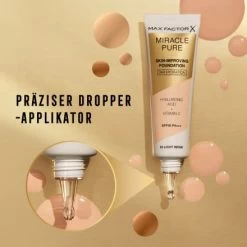 Max Factor Foundation Miracle Pure 40 Light Ivory, LSF 30, 30 Ml 30 Max Factor Foundation Miracle Pure 40 Light Ivory, LSF 30, 30 Ml -Make-up Foundation Verkäufe max factor foundation miracle pure 40 light ivory lsf 30 10