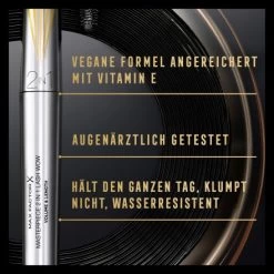 Max Factor Mascara Masterpiece 2in1 Lash Wow 01 Black, 7 Ml -Make-up Foundation Verkäufe max factor mascara masterpiece 2in1 lash wow 01 black 8