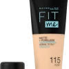 Maybelline New York Foundation Fit Me Matte & Poreless 115 Ivory, 30 Ml -Make-up Foundation Verkäufe maybelline new york foundation fit me matte und poreless 115 ivory