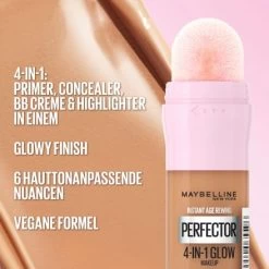 Maybelline New York Foundation Instant Perfector Glow 4in1, 1,5 Light Medium, 20 Ml -Make-up Foundation Verkäufe maybelline new york foundation instant perfector glow 4in1 1 5 light medium 4
