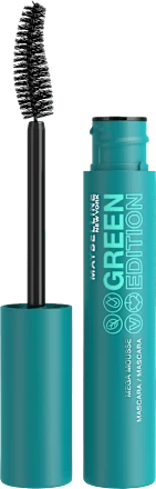 Maybelline New York Mascara Green Edition Mega Mousse 002 Very Black, 9 Ml