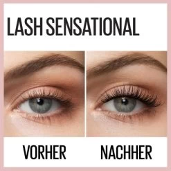Maybelline New York Mascara Lash Sensational Voller-Wimpern-Fächer Burgundy Brown, 9,5 Ml -Make-up Foundation Verkäufe maybelline new york mascara lash sensational voller wimpern faecher burgundy brown 1