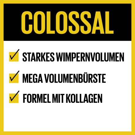 Maybelline New York Mascara Volum Express Colossal Waterproof 01 Black, 10 Ml 10 Maybelline New York Mascara Volum Express Colossal Waterproof 01 Black, 10 Ml – Bild 8