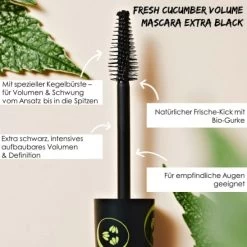 Mascara Fresh Cucumber Volume Extra Black, 12 Ml -Make-up Foundation Verkäufe sante naturkosmetik mascara fresh cucumber volume extra black 3
